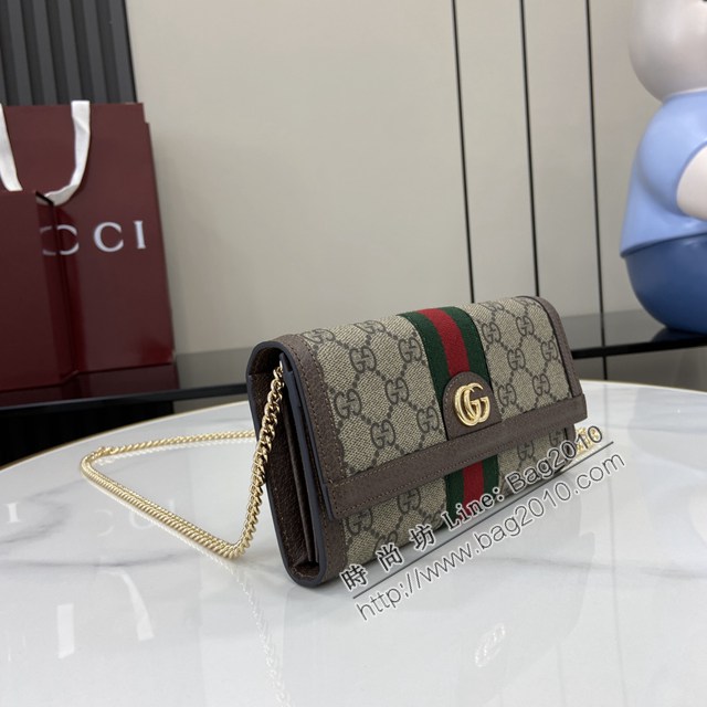 Gucci專櫃古馳最新款Ophidia系列鏈條小挎包 jh2826型號：772309